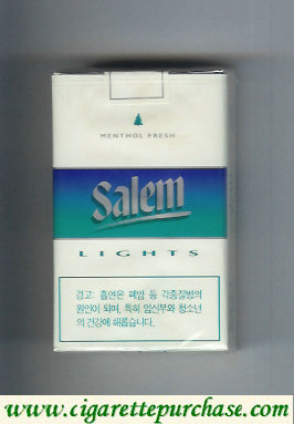 Salem Lights with line Menthol Fresh cigarettes soft box